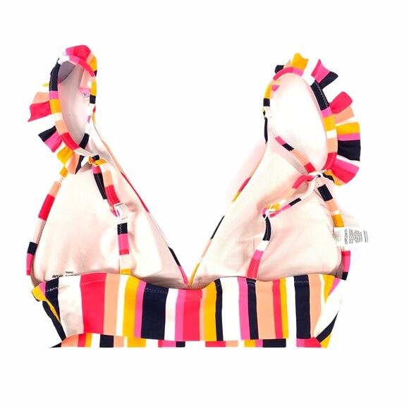 Aerie Bikini Top Triangle Pink Striped NWOT - Picture 5 of 5